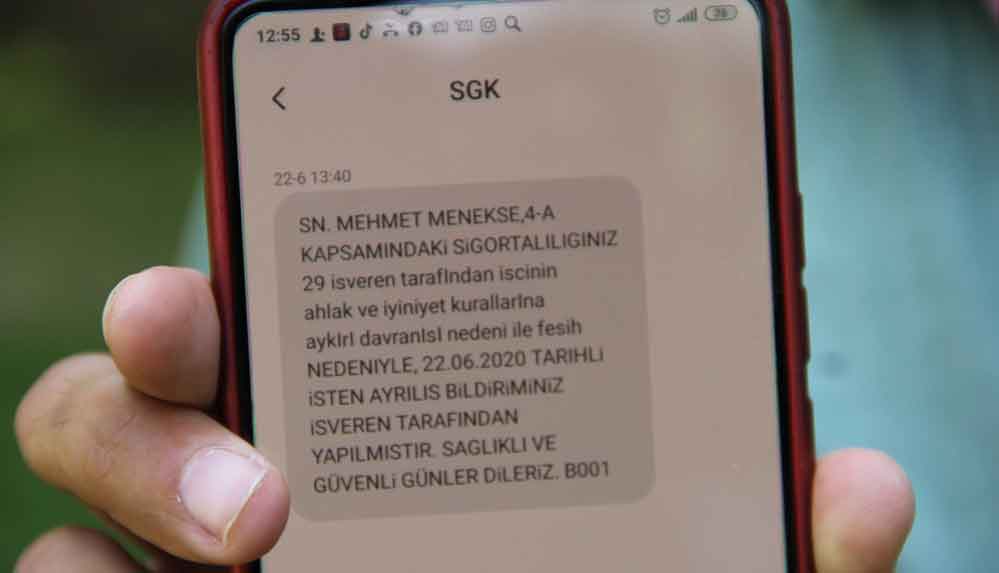 Test için hastaneye giden işçiler, telefonlarına gelen mesajla işten çıkarıldı