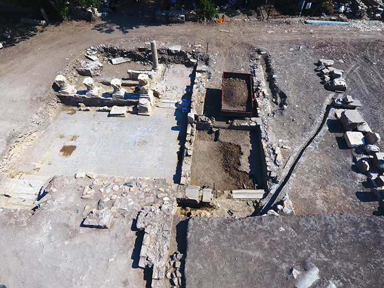 Stratonikeia Antik Kenti'nde bulunan 1600 yıllık mozaikler turizme kazandırılıyor