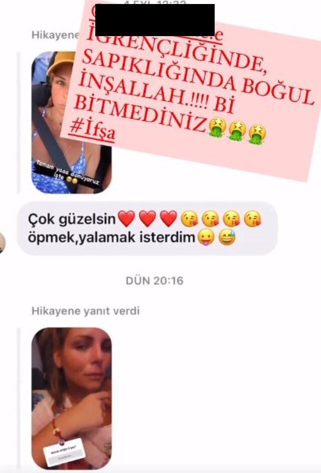 Ünlü oyuncu Pelin Öztekin takipçisinin cinsel içerikli mesajlarını ifşa etti