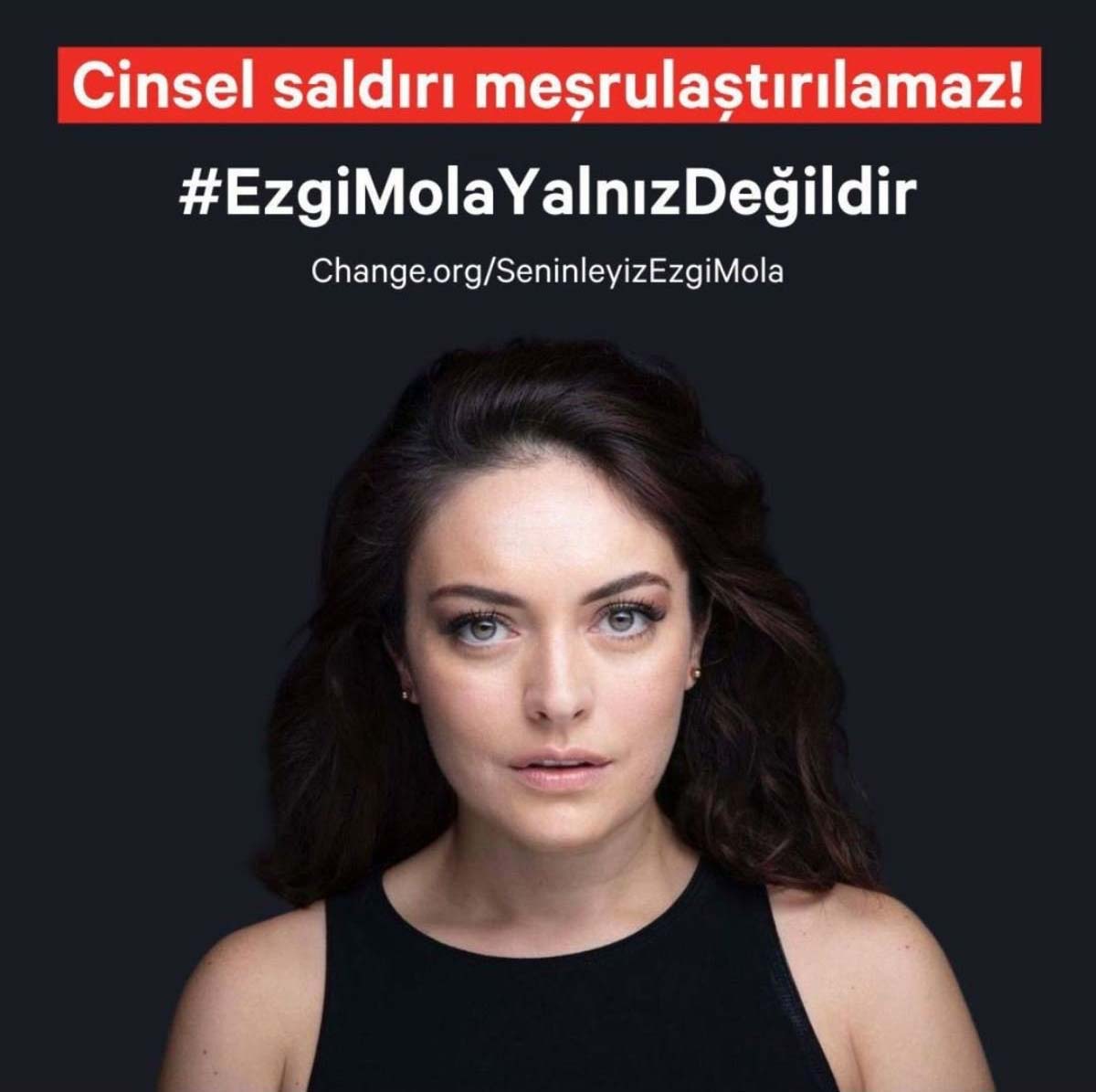 Hande Erçel'den Ezgi Mola'ya destek: 'Cinsel saldırı meşrulaştırılamaz'