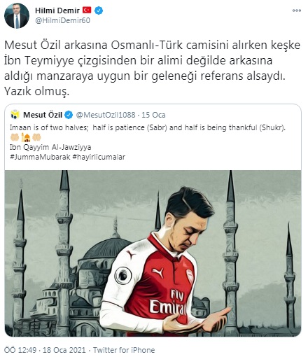 Mesut Özil'in 'Cuma' paylaşımı ilahiyatçıları böldü