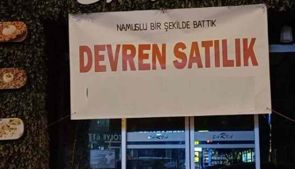 'Namuslu bir şekilde battık' pankartını asan esnaf konuştu_ Lebalep batırdınız bizi Kaynak Yeniçağ_ 'Namuslu bir şekilde battık' pankartını asan esnaf konuştu_ Lebalep batırdınız bizi