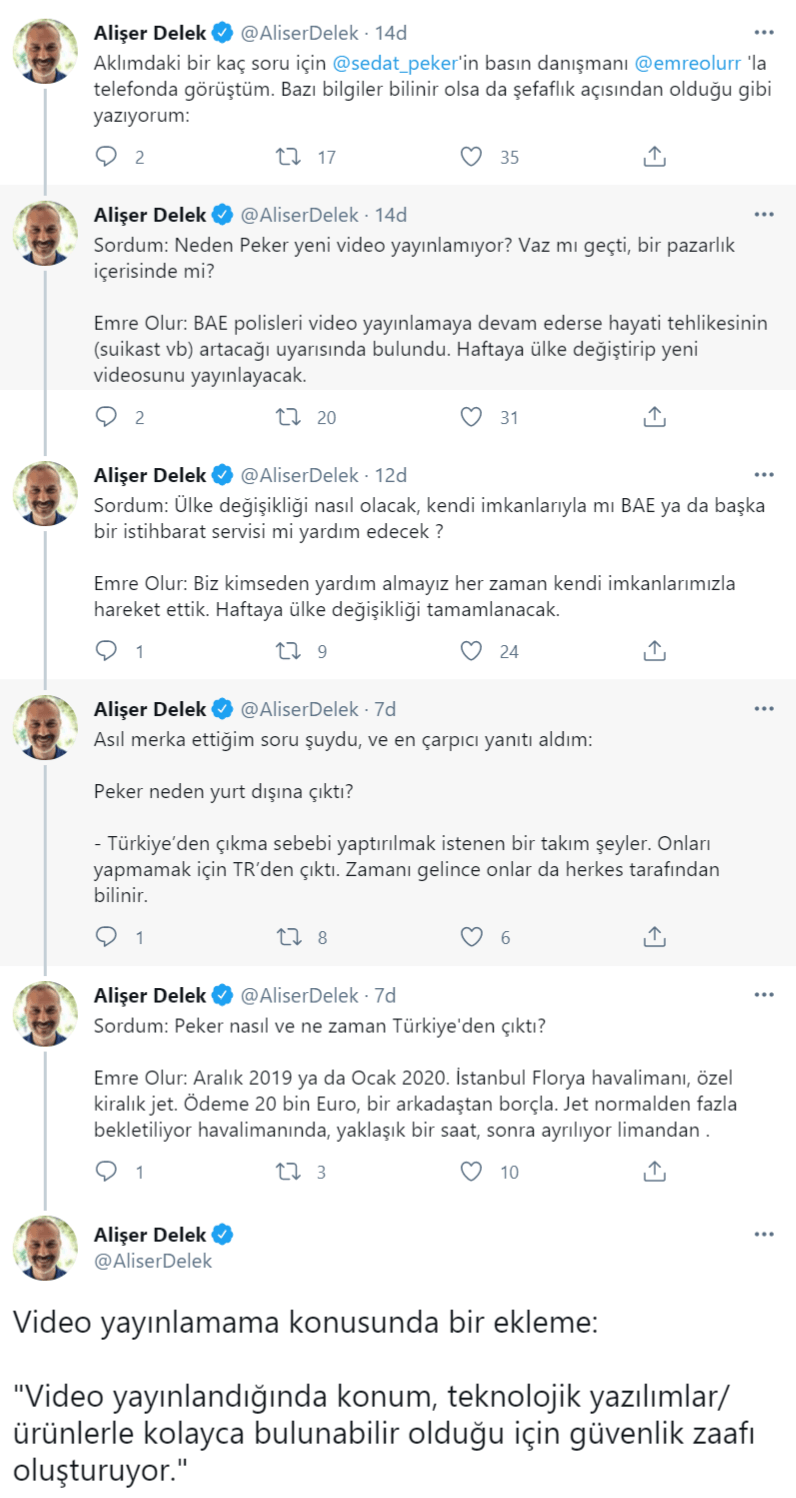 Basın danışmanı açıkladı: Sedat Peker neden yurt dışına gitti?