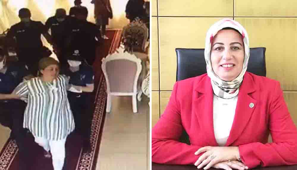 AKP’yi eleştiren BBP Kadın Kolları İl Başkanı Fatma Yümlü ters kelepçe gözaltına alındı