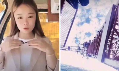 Çinli sosyal medya fenomeni 50 metrelik vinçten düştü
