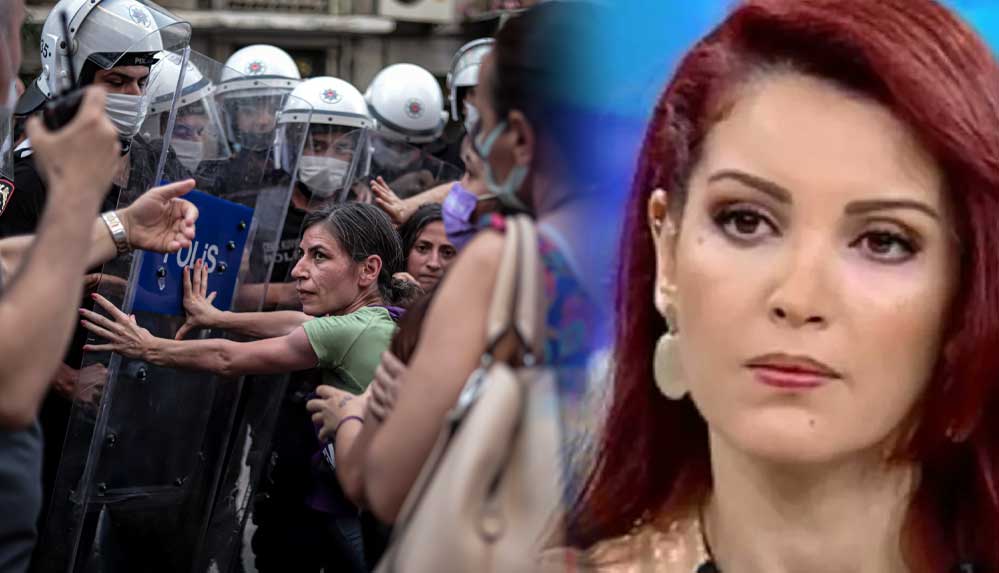 Nagehan Alçı: Kadına karşı şiddeti protesto eden kadınlara şiddet! Yazıklar olsun..