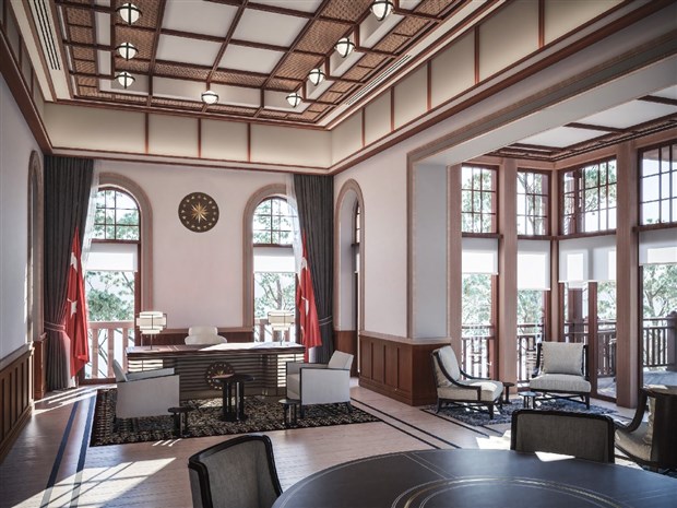 Erdoğan'ın 300 odalı yazlık sarayından mimari görseller paylaşıldı