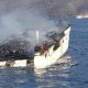 Bodrum'da yangın çıkan teknedeki 5 kişi kurtarıldı