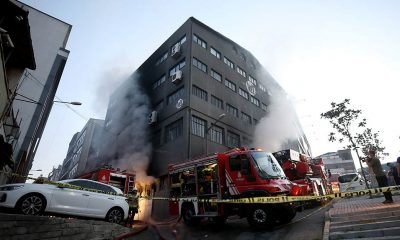 İstanbul'da ambalaj atölyesinde yangın