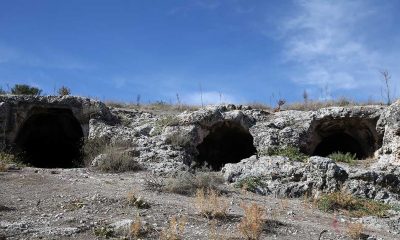 "Makedon askerlerin kalesinde" 400 kaya mezarı tespit edildi