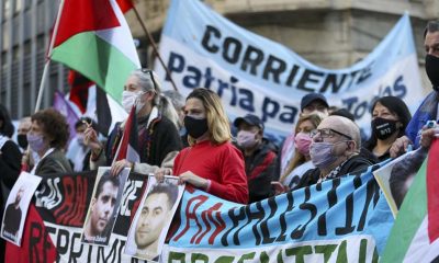 Arjantin'de Filistinli tutuklularla dayanışma, İsrail'i protesto gösterisi düzenlendi