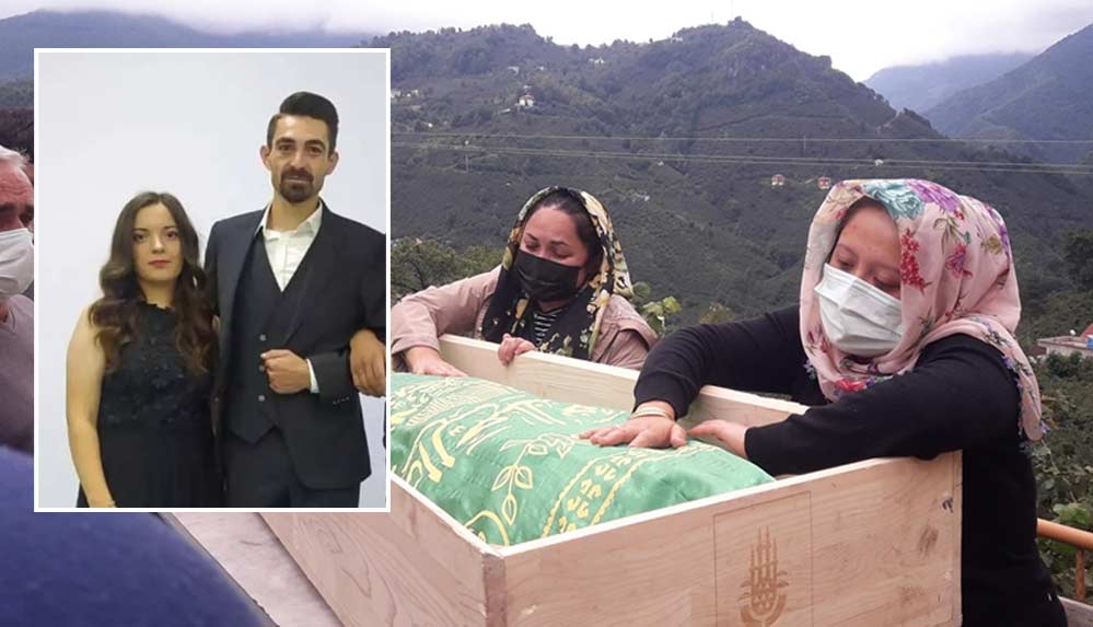Nikahlarından 3 saat sonra trafik kazasında hayatını kaybeden çiftin cenazeleri toprağa verildi