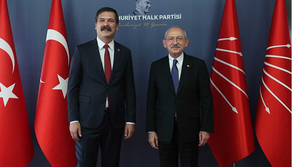 CHP Genel Başkanı Kılıçdaroğlu, TİP Genel Başkanı Baş ile görüştü