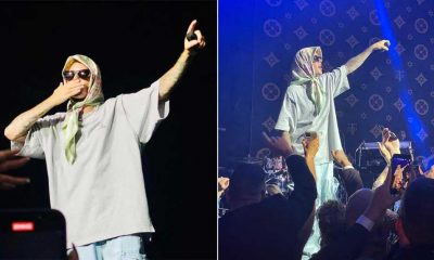 Justin Bieber konsere başörtüsüyle çıktı