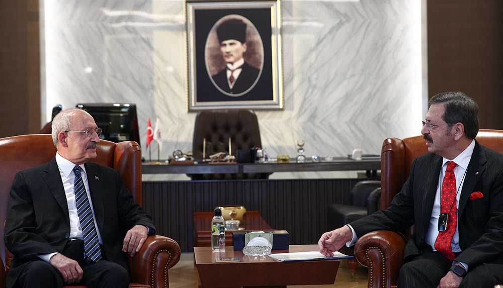 Kılıçdaroğlu TOBB Başkanı Hisarcıklıoğlu’nu ziyaret etti