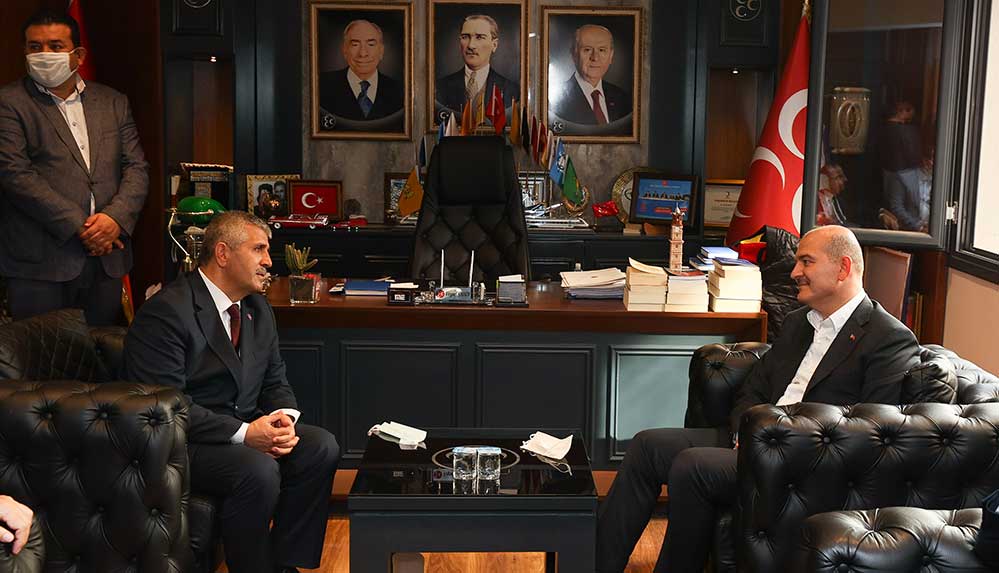 Bakanı Soylu'dan, MHP'ye ziyaret