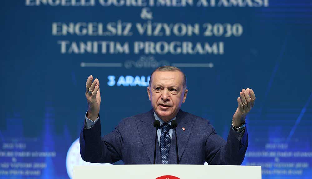 Cumhurbaşkanı Erdoğan 2030 Engelsiz Vizyon Belgesi'ni duyurdu