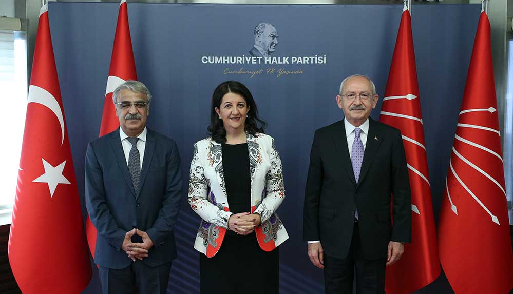 Kılıçdaroğlu, HDP Eş Genel Başkanları Pervin Buldan ve Mithat Sancar ile görüştü