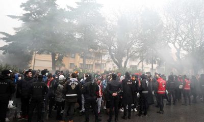 Galatasaray taraftarları, Fatih Terim için Florya'da toplandı