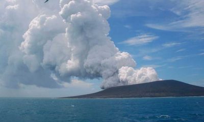 Tonga'da yanardağ yeniden aktif hale geldi