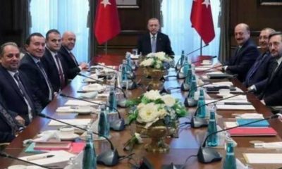 Cumhurbaşkanı Erdoğan, Bakan Bilgin ve Hak-İş heyetini kabul etti