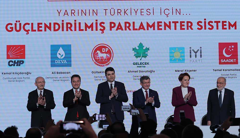 Ankara’da tarihi gün: 6 muhalefet partisi lideri imzayı attı