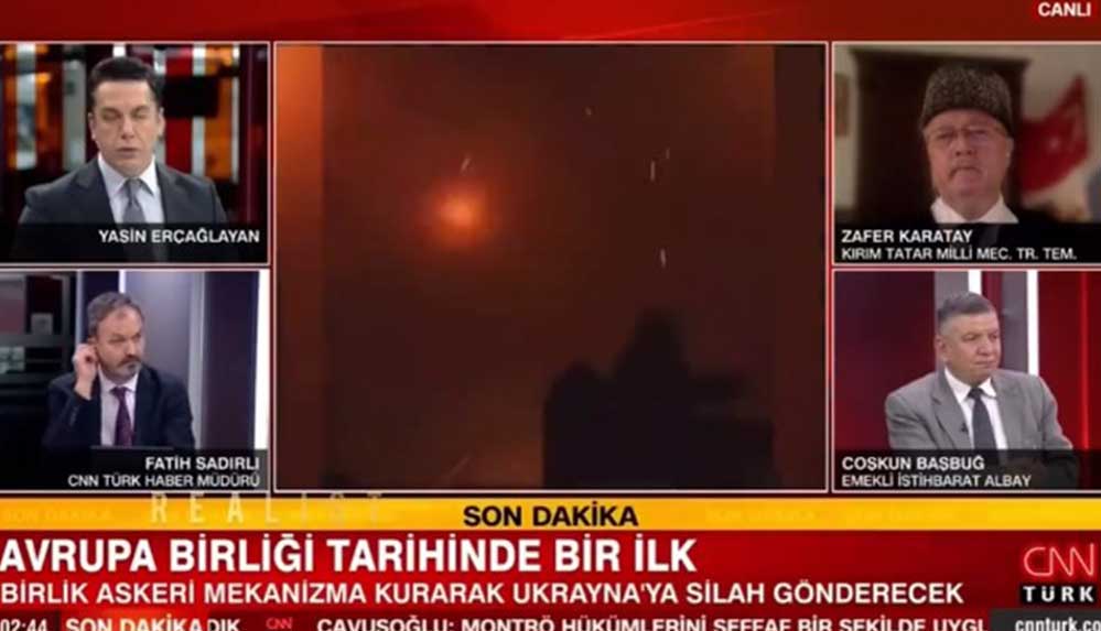 CNN Türk'ün "Kiev'den sıcak görüntü" diye paylaştığı görüntüler oyun videosu çıktı
