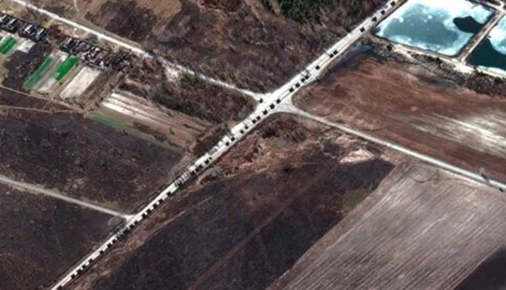 ABD'li uydu şirketi açıkladı: Kiev’e yaklaşan Rus konvoyunun uzunluğu 40 milden fazla