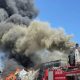 Uşak'ta tekstil fabrikasında yangın çıktı