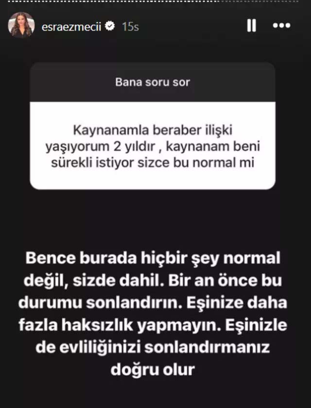 Esra Ezmeci'ye gelen itiraf ağızları açık bıraktı! Ünlü psikolog sinirlendi: "Kaynanamla beraber..."